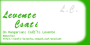 levente csati business card